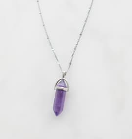 Picture of necklace with amethyst